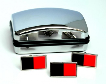 Val d'Aosta (Italy) Flag Cufflink and Tie Pin Set