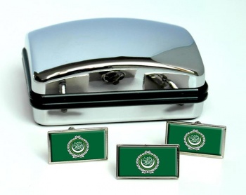 Arab League Flag Cufflink and Tie Pin Set