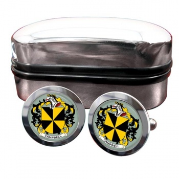 Campbell of Argyll Coat of Arms Round Cufflinks