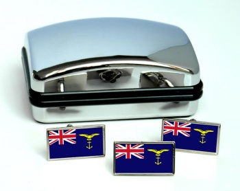 Marine Craft Branch (Royal Air Force) Rectangle Cufflink and Tie Pin Set
