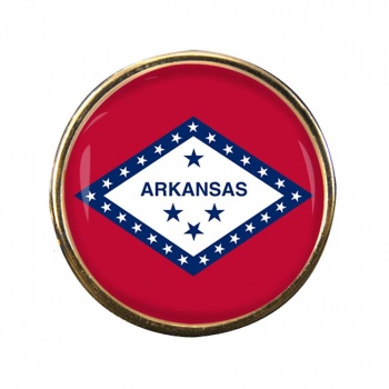 Arkansas Round Pin Badge