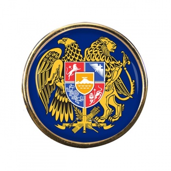 Armenia Round Pin Badge