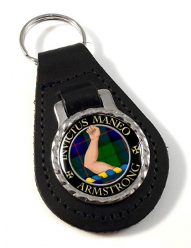 Armstrong Bare Scottish Clan Leather Key Fob