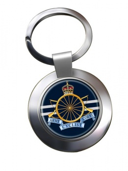 Army Cyclist Corps (British Army) Chrome Key Ring