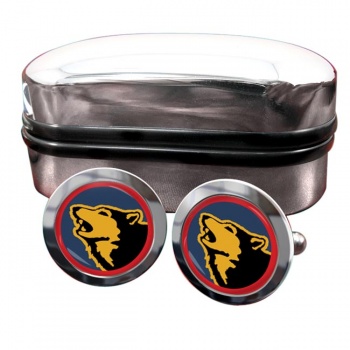 104 Logistic Support Brigade (British Army) Round Cufflinks