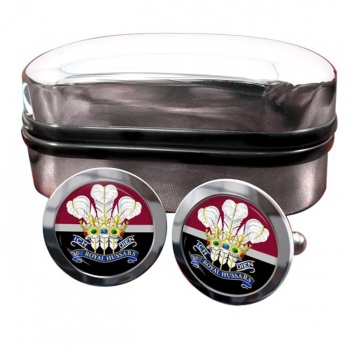 10th Royal Hussars (Prince of Wales's Own) (British Army) Round Cufflinks