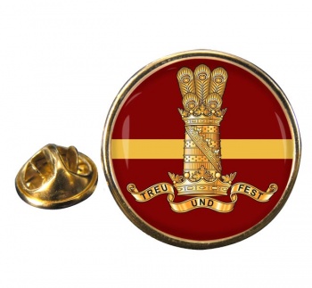 11th Hussars (Prince Alberts Own) (British Army) Round Pin Badge