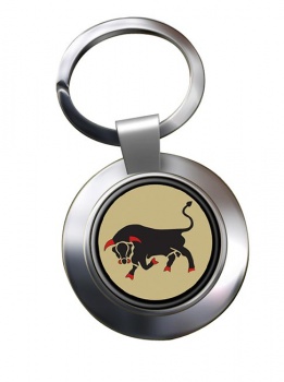 11th Infantry Brigade & HQ South East (British Army) Chrome Key Ring