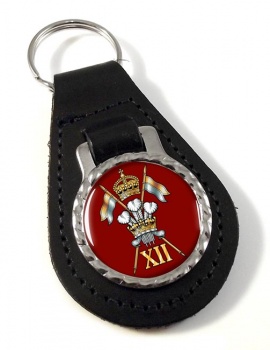 12th Royal Lancers (British Army) Leather Key Fob