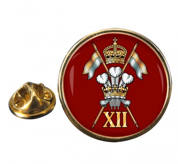 12th Royal Lancers (British Army) Round Pin Badge