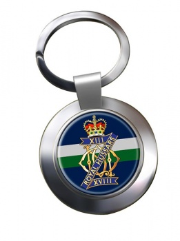 13th-18th Royal Hussars (Queen Mary's Own) British Army Chrome Key Ring