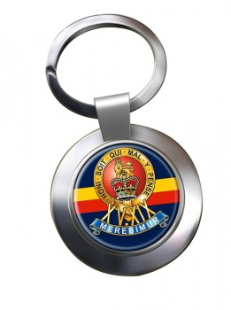 15th-19th The King's Royal Hussars (British Army) Chrome Key Ring