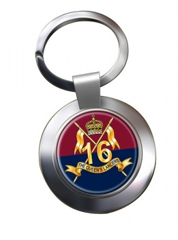 16th The Queen's Lancers (British Army) Chrome Key Ring