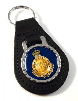 18th Royal Hussars (Queen Mary's Own) British Army Leather Key Fob