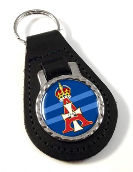 19th Royal Hussars (Queen Alexandra's Own) British Army Leather Key Fob