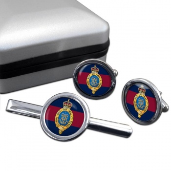 1st Life Guards (British Army) Round Cufflink and Tie Clip Set