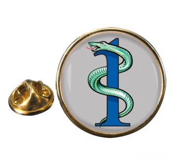 1 Medical Regiment (British Army) Round Pin Badge