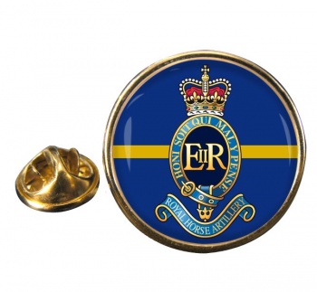 1st Regiment Royal Horse Artillery (British Army) Round Pin Badge
