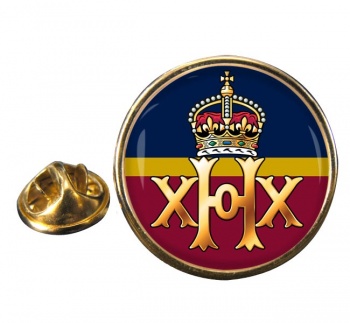 20th Hussars (British Army) Round Pin Badge