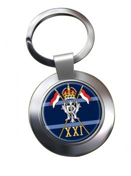 21st Lancers British Army (Empress of India's) Chrome Key Ring