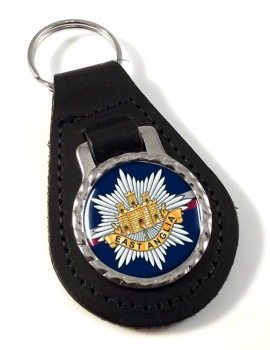2nd East Anglian Regiment (British Army) Leather Key Fob