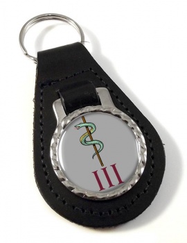 3 Medical Regiment (British Army) Leather Key Fob