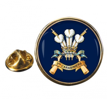 3rd Carabiniers (Prince of Wales's Dragoon Guards (British Army)) Round Pin Badge