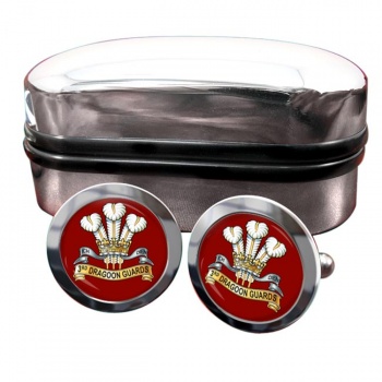 3rd Prince of Wales's Dragoon Guards (British Army) Round Cufflinks