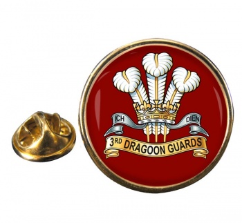 3rd Prince of Wales's Dragoon Guards (British Army) Round Pin Badge