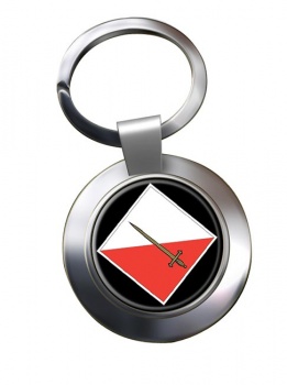 42 Infantry Brigade (British Army) & HQ North West Chrome Key Ring