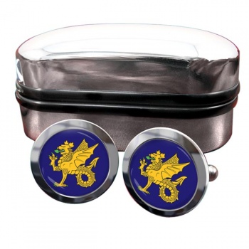43 (Wessex) Brigade (British Army) Round Cufflinks
