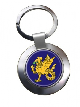 43 (Wessex) Brigade (British Army) Chrome Key Ring