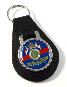 5th Royal Irish Lancers (British Army) Leather Key Fob