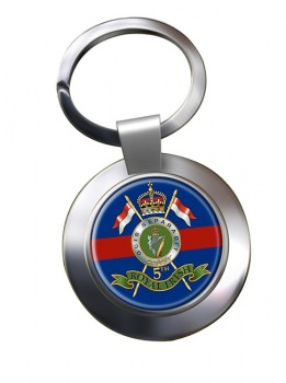 5th Royal Irish Lancers (British Army) Chrome Key Ring