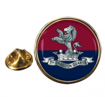 7th Dragoon Guards (British Army) Round Pin Badge