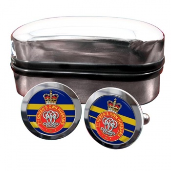 7th Queen's Own Hussars (British Army) Round Cufflinks
