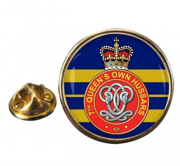 7th Queen's Own Hussars (British Army) Round Pin Badge