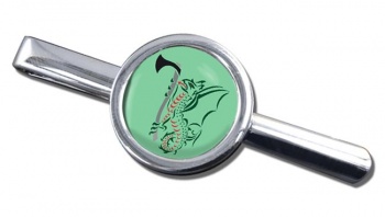 7 Military Intelligence Battalion Round Tie Clip
