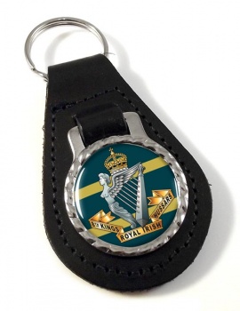 8th King's Royal Irish Hussars (British Army) Leather Key Fob