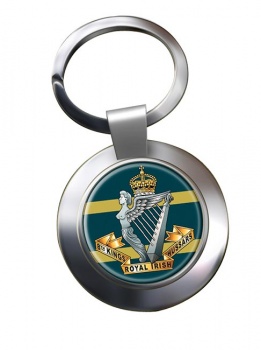 8th King's Royal Irish Hussars (British Army) Chrome Key Ring