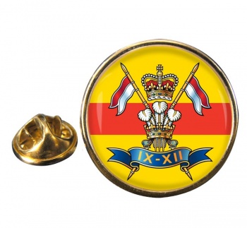 9th-12th Royal Lancers (British Army) Round Pin Badge