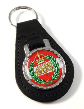 2nd Dragoon Guards (British Army) (Queen's Bays) Leather Key Fob