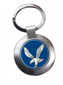 Blue Eagles (British Army) Chrome Key Ring