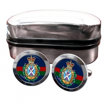 Black Watch (42nd Royal Highland) Regiment (British Army) of Foot) Round Cufflinks