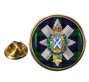 Black Watch (42nd Royal Highland) Regiment (British Army) of Foot) Round Pin Badge