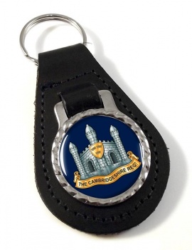Cambridgeshire Regiment (British Army) Leather Key Fob