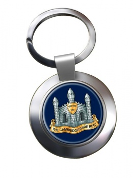 Cambridgeshire Regiment (British Army) Chrome Key Ring