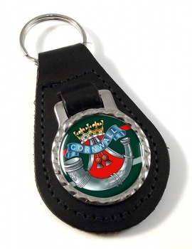 Duke of Cornwall's Light Infantry (British Army) Leather Key Fob