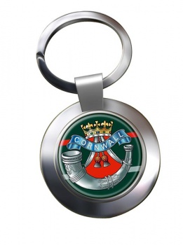 Duke of Cornwall's Light Infantry (British Army) Chrome Key Ring