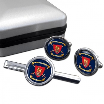 Collective Training Group (British Army) Round Cufflink and Tie Clip Set